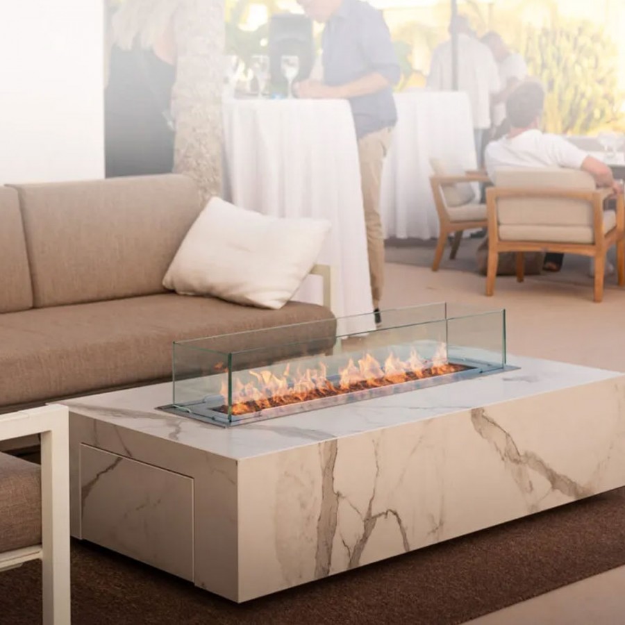 Semineu pe gaz pentru exterior Planika, GALAXY TABLE